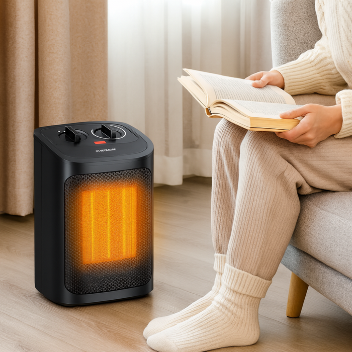 Warmtewereld™ Keramische ventilatorkachel met thermostaat en timer