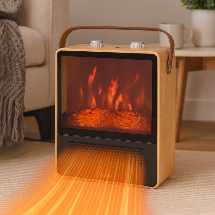 Warmtewereld™ Kachel met realistische haardvlam en 4 warmtestanden