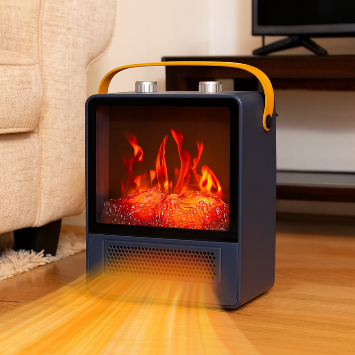 Warmtewereld™ Kachel met realistische haardvlam en 4 warmtestanden