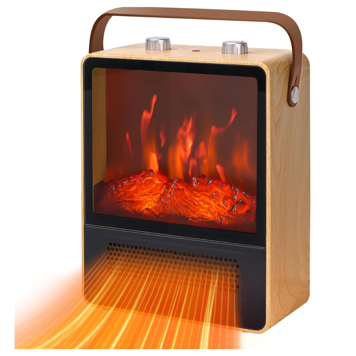 Warmtewereld™ Kachel met realistische haardvlam en 4 warmtestanden