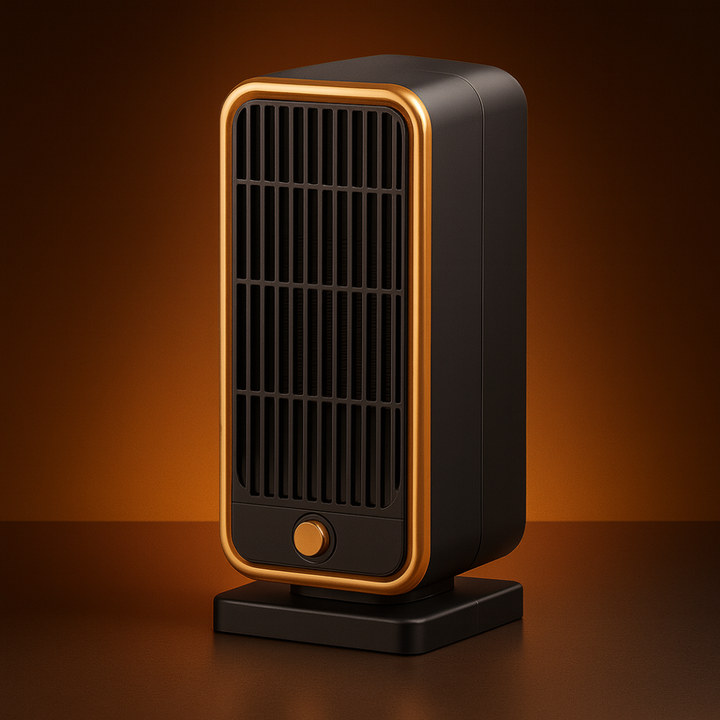 Warmtewereld™ Vierkante keramische kachel 500W, stil en kantelveilig