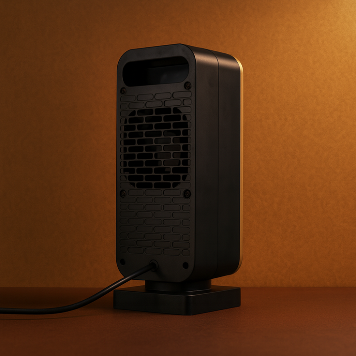Warmtewereld™ Vierkante keramische kachel 500W, stil en kantelveilig