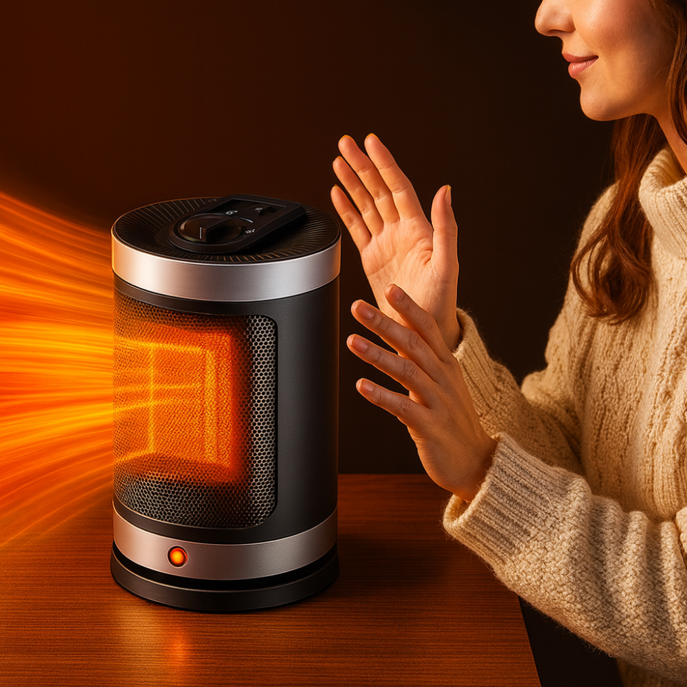 Warmtewereld™ Keramische kachel 900W met instelbare thermostaat