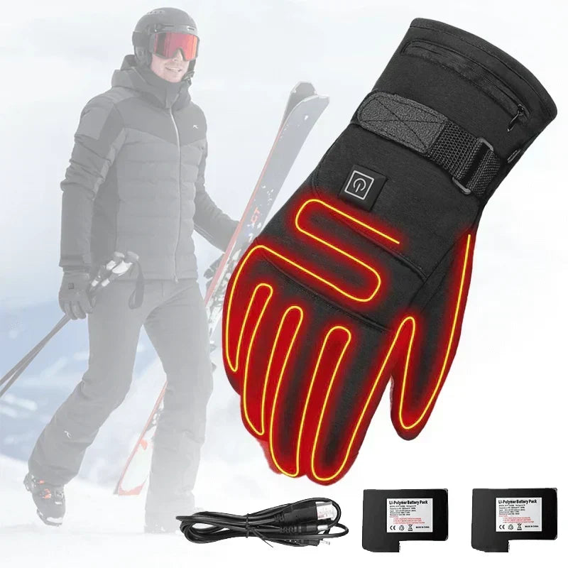 Warmtewereld™ Waterdichte verwarmde handschoenen met touchscreenfunctie