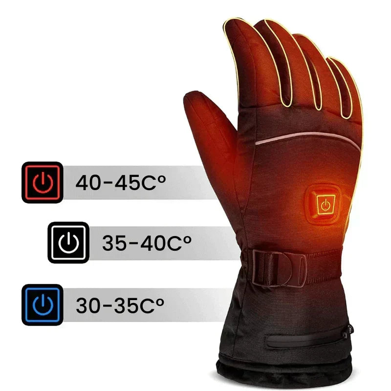 Warmtewereld™ Waterdichte verwarmde handschoenen met touchscreenfunctie