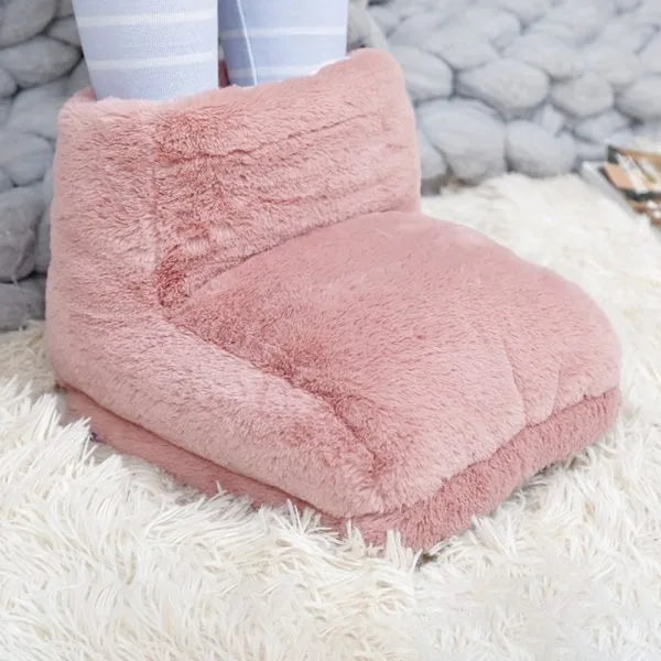 Warmtewereld™ Elektrische voetenwarmer met USB en zacht fleece, 3 standen