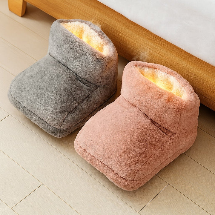 Warmtewereld™ Elektrische voetenwarmer met USB en zacht fleece, 3 standen