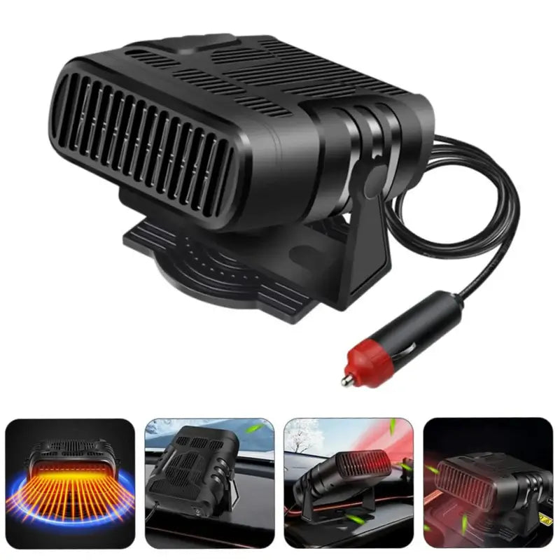 Warmtewereld™ Draagbare 12V autokachel met koelfunctie en draaibare houder