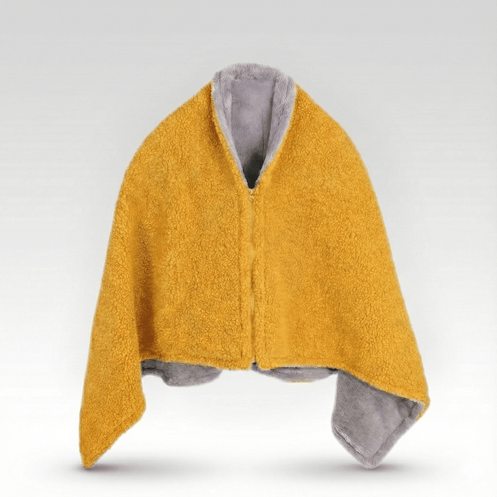 Warmtewereld™ USB-verwarmde sherpa plaid met drie standen en rits