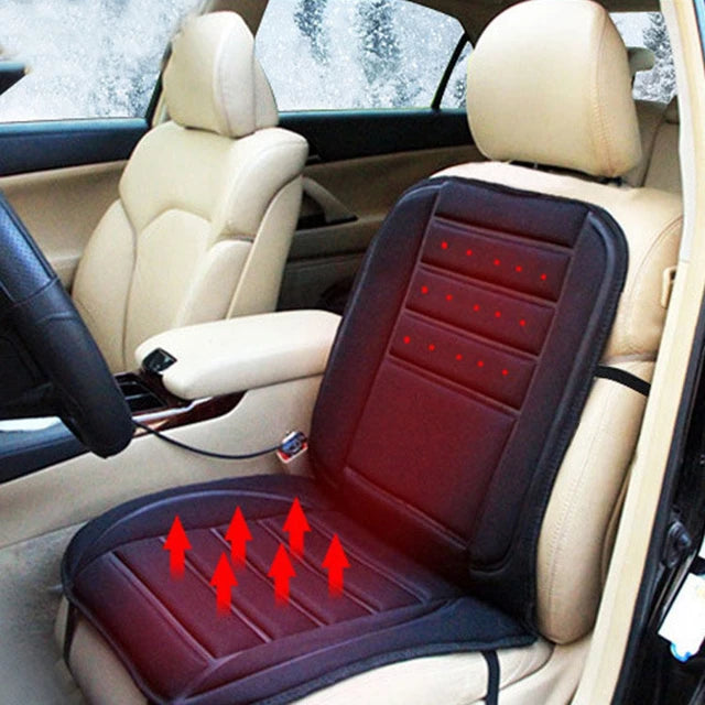 Warmtewereld™ Verwarmd stoelkussen voor de auto met rugdeel