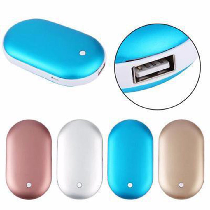 Warmtewereld™ Oplaadbare handwarmer met powerbank van 5200 mAh
