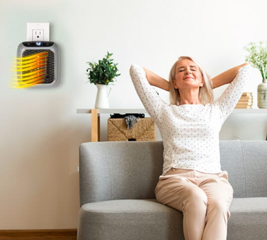 Warmtewereld™ Slanke elektrische kachel met snelle opwarming