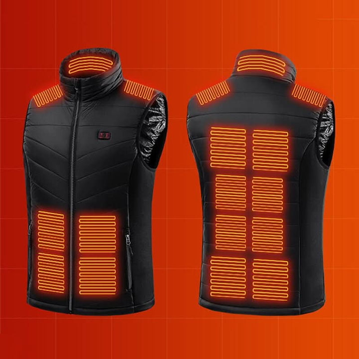 Warmtewereld™ Verwarmde bodywarmer met 13 zones en carbonvezel-verwarming