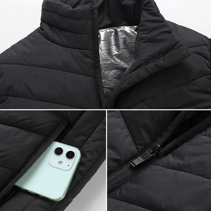 Warmtewereld™ Verwarmde bodywarmer met 13 zones en carbonvezel-verwarming