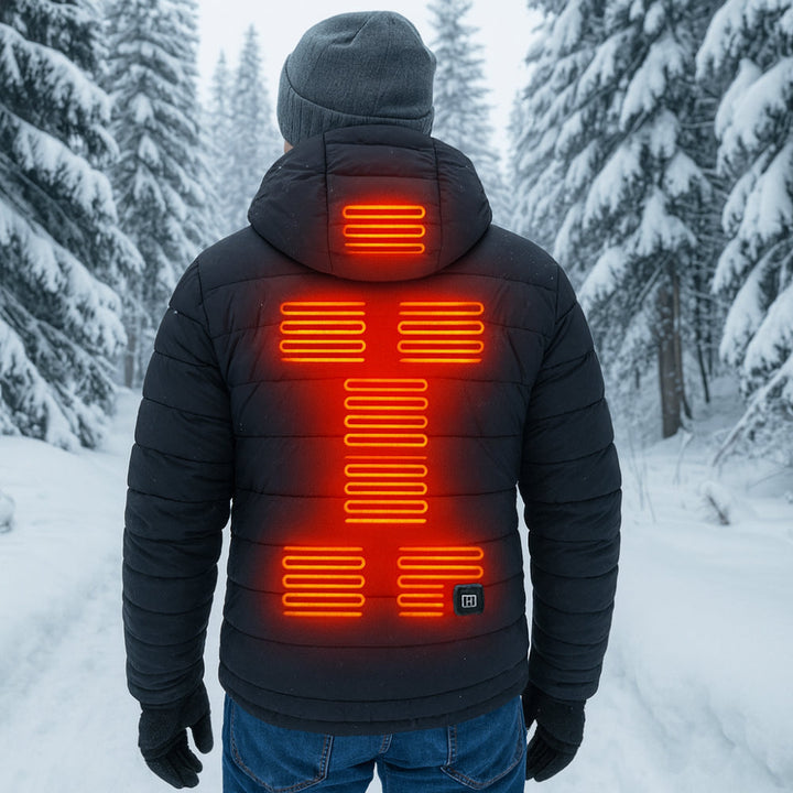 Warmtewereld™ Verwarmde jas met warmtezones op borst en rug