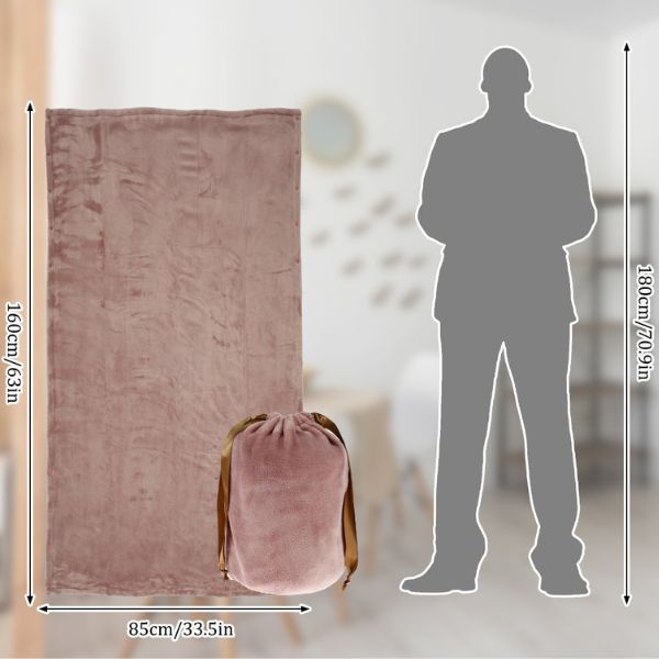 Warmtewereld™ Grote USB-warmtedeken van zachte flanel voor twee