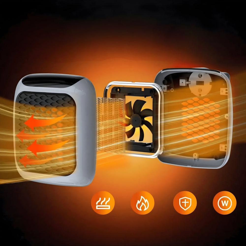 Warmtewereld™ Keramische wandkachel met thermostaat 16–32 °C