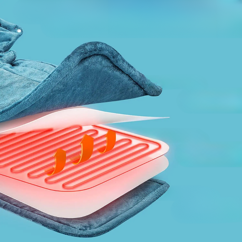 Warmtewereld™ Elektrische warmtesjaal voor nek en schouders, snel warm