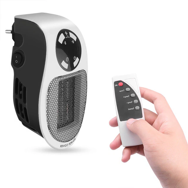Warmtewereld™ Stille minikachel met afstandsbediening, thermostaat en timer