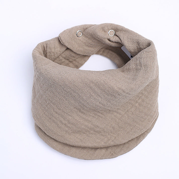 Warmtewereld™ Zachte katoenen nekwarmer met drukknopen voor een goede pasvorm