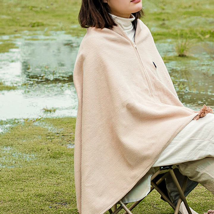 Warmtewereld™ USB-warmteplaid van wafelfleece met drie standen