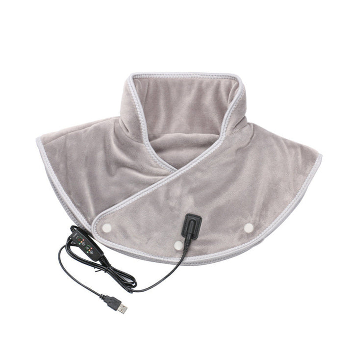 Warmtewereld™ Warmtekussen voor nek en schouders met massage via USB