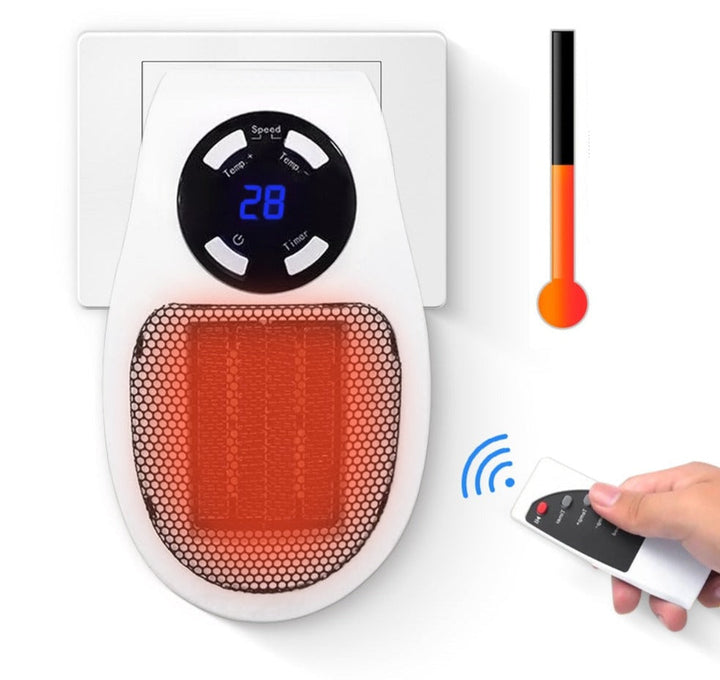 Warmtewereld™ Digitale minikachel 500W met ledscherm en timer