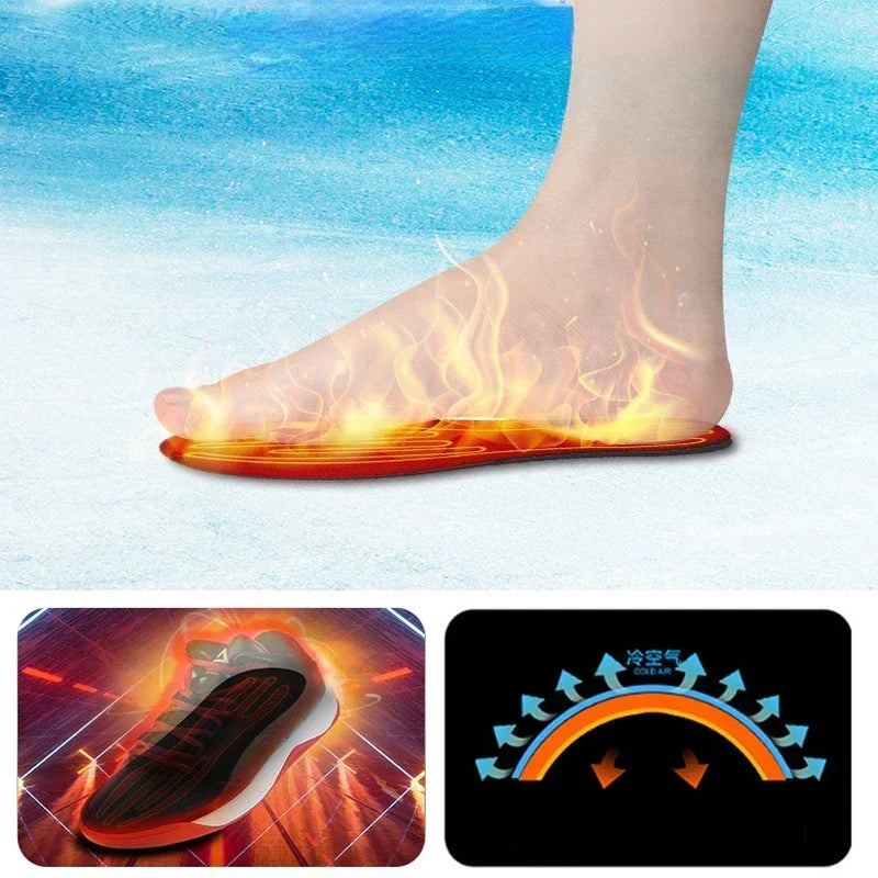 Warmtewereld™ Verwarmde inlegzolen van carbonvezel met USB, op maat te knippen