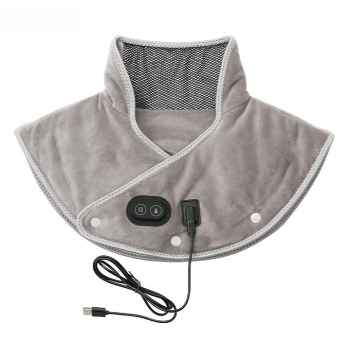 Warmtewereld™ Warmtekussen voor nek en schouders met massage via USB
