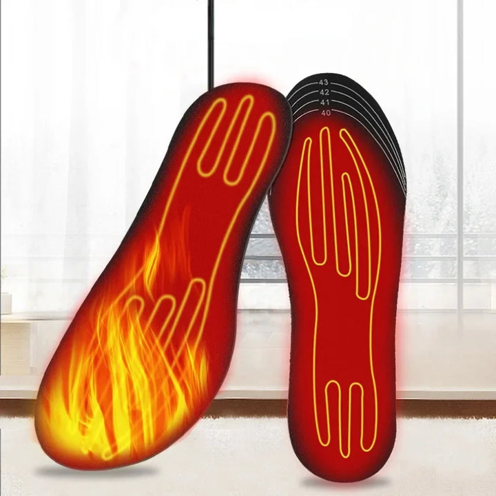 Warmtewereld™ Verwarmde inlegzolen met USB en koolstofvezelwarmte
