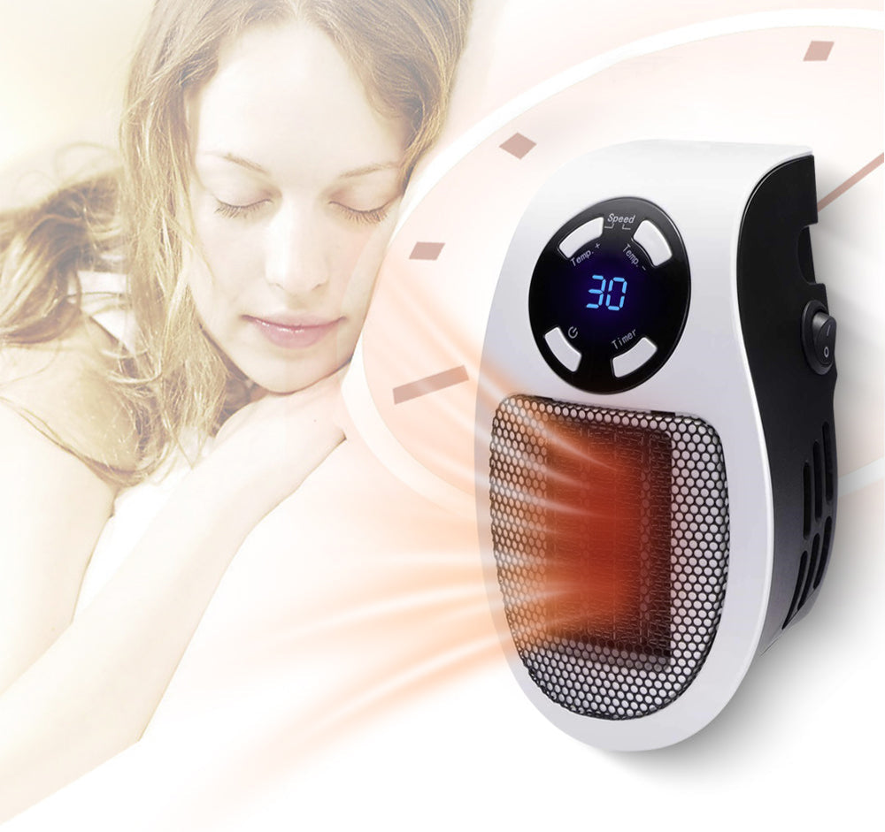 Warmtewereld™ Stille elektrische kachel in strak metalen design