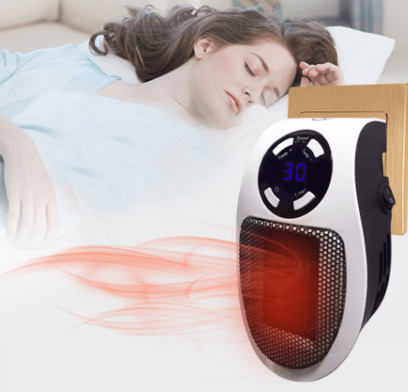 Warmtewereld™ Stille draagbare kachel met temperatuurdisplay