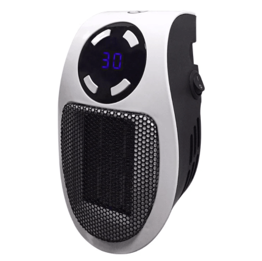 Warmtewereld™ Stille draagbare kachel met temperatuurdisplay