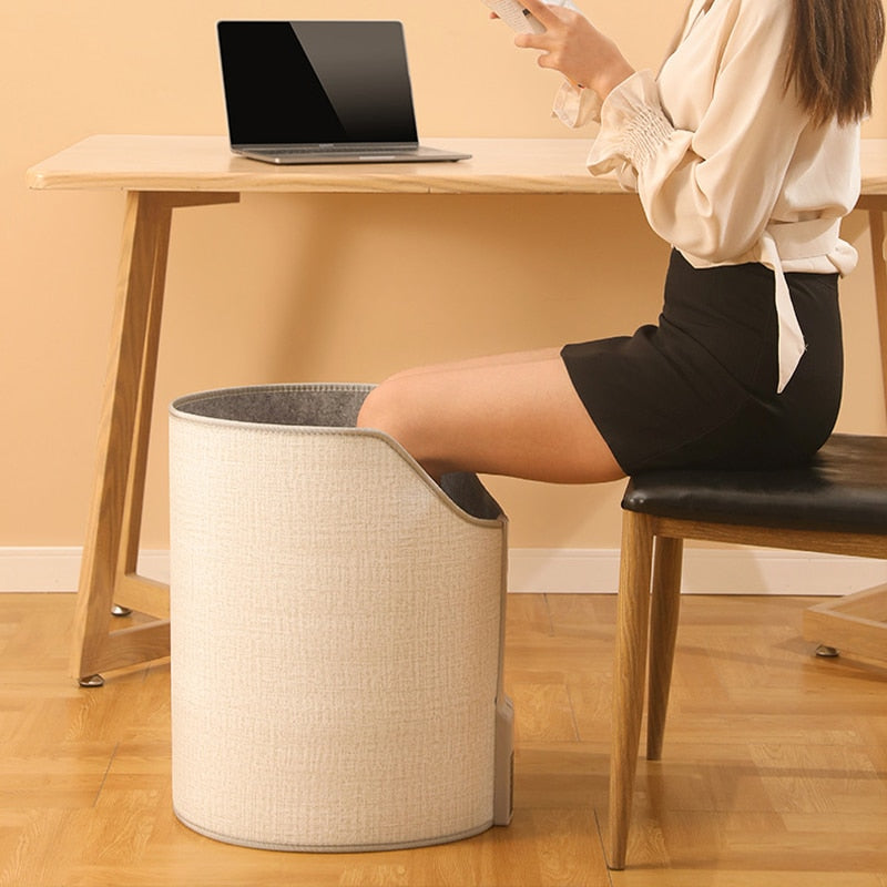 Warmtewereld™ Elektrische beenwarmer onder je bureau met timer