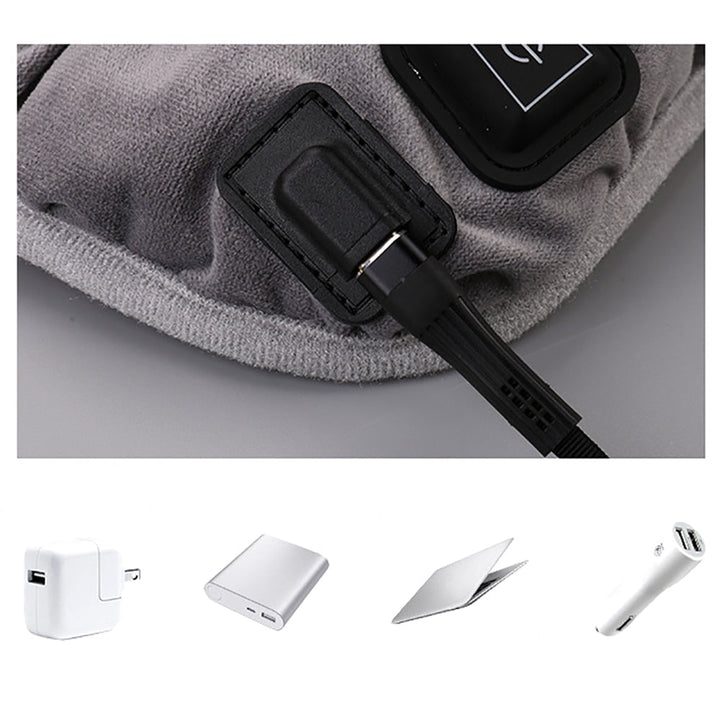 Warmtewereld™ USB-C-verwarmd zitkussen met drie warmtestanden