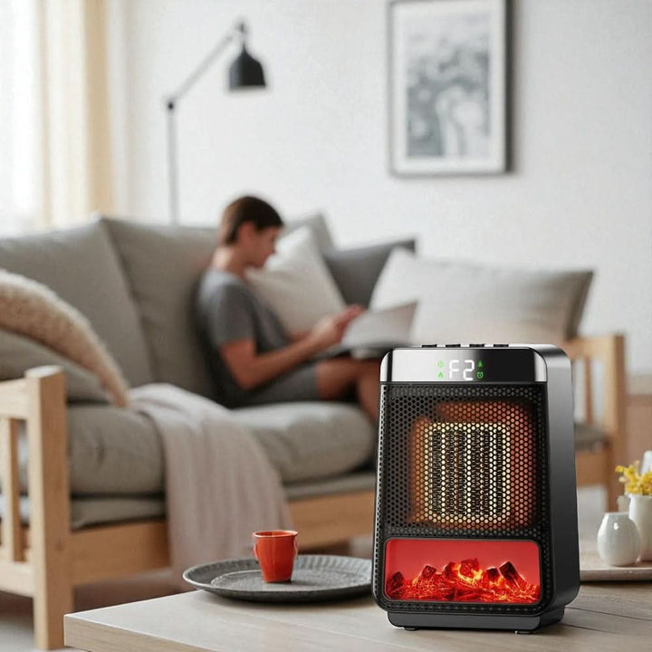 Warmtewereld™ Compacte ventilatorkachel met instelbare temperatuur