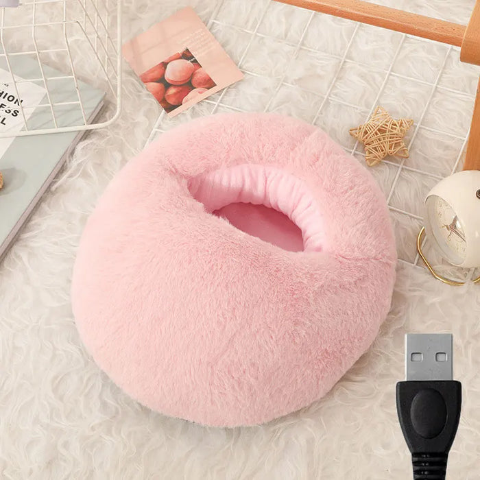Warmtewereld™ USB-voetenwarmer van zachte fleece die snel warm wordt