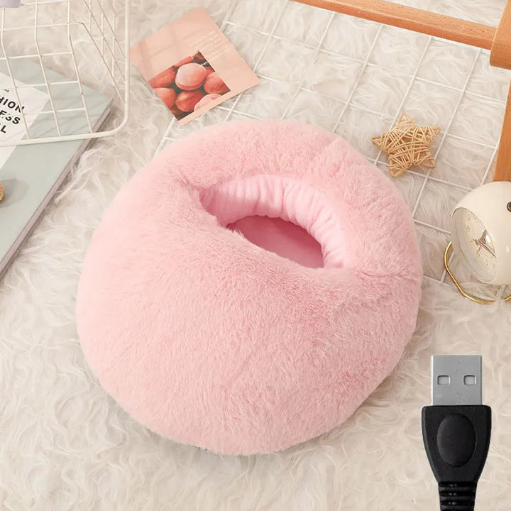 Warmtewereld™ USB-voetenwarmer van zachte fleece die snel warm wordt