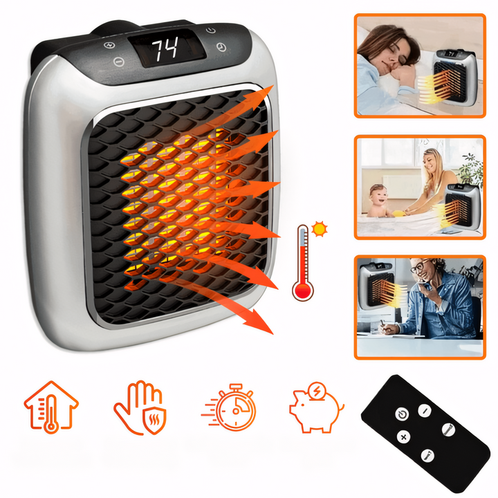 Warmtewereld™ Slanke elektrische kachel met snelle opwarming