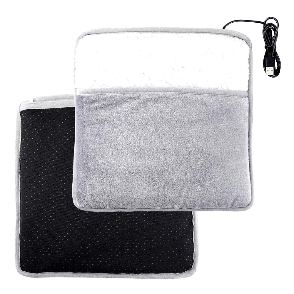 Warmtewereld™ USB-voetenwarmer van zachte flanel met 40 °C warmte