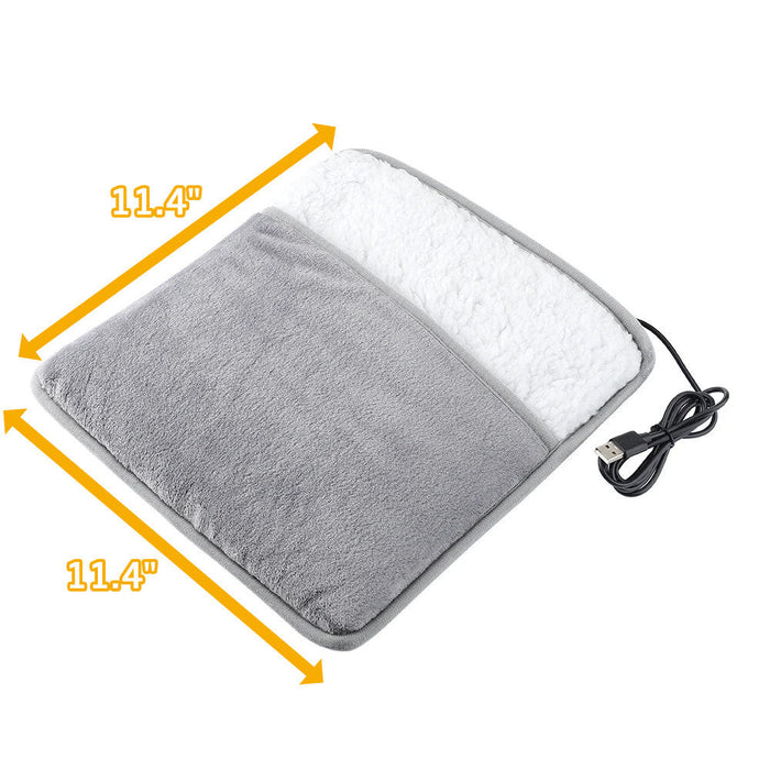 Warmtewereld™ USB-voetenwarmer van zachte flanel met 40 °C warmte
