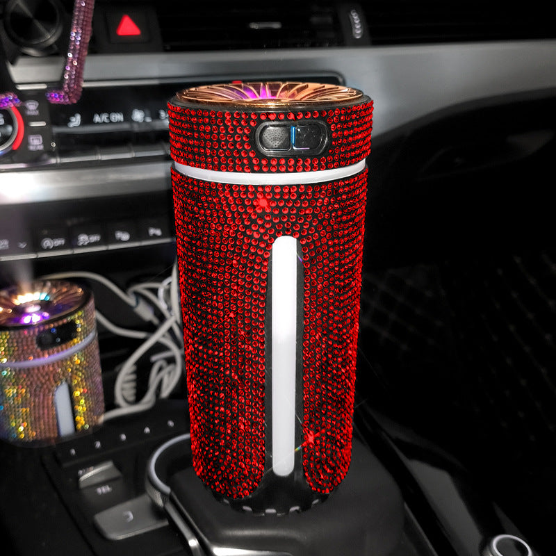 Roze strass diffuser in een bekerhouder