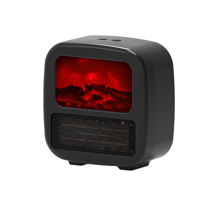 Warmtewereld Mini kachel met 3D-vlameffect, als een kleine open haard