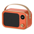 Retro ventilatorkachel in radiovorm met scherm