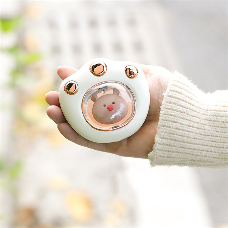 Oplaadbare handwarmer in kattenpoot-vorm, op USB