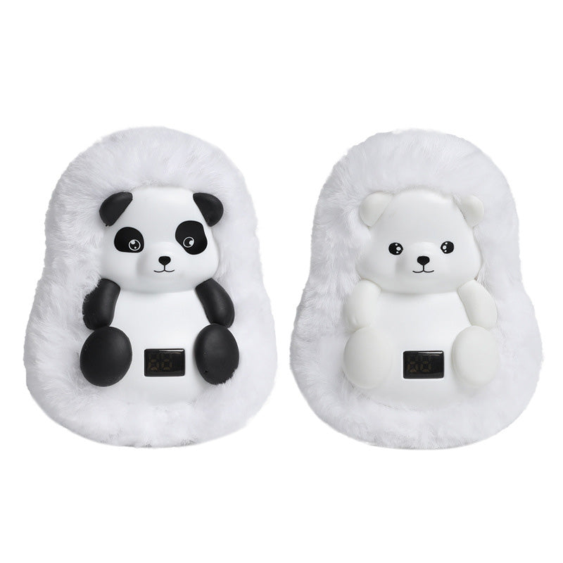 Warmtewereld™ Oplaadbare pluche handwarmer als ijsbeer of panda