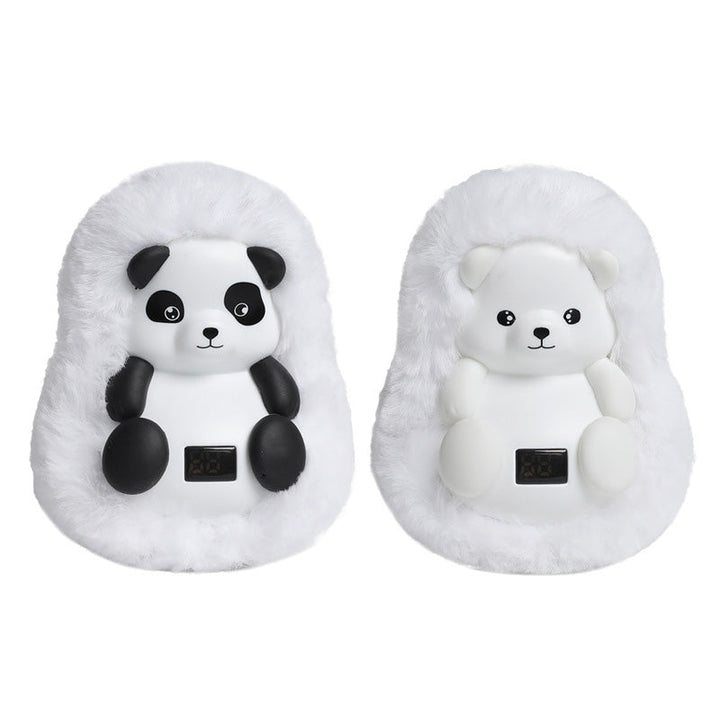 Warmtewereld™ Oplaadbare pluche handwarmer als ijsbeer of panda