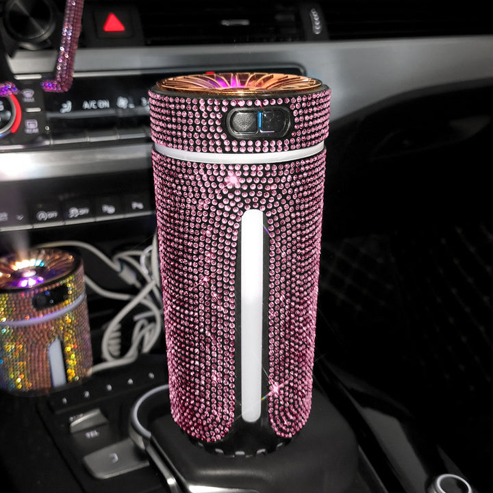 Roze strass diffuser in een bekerhouder