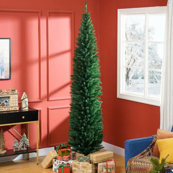 Warmtewereld Smalle kunstkerstboom 244 cm met 618 takpunten
