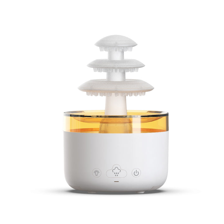 Luchtbevochtiger en aroma diffuser met regenwolk en 7 kleuren